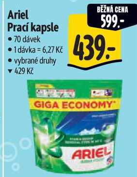 Ariel Prací kapsle, 70 dávek