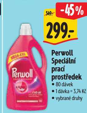 Perwoll Speciální prací prostředek, 80 dávek