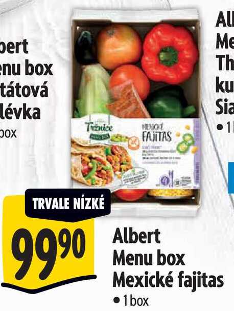 Albert Menu box Mexické fajitas