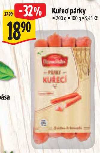 Kuřecí párky, 200 g