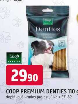 COOP PREMIUM DENTIES 110g doplňkové krmivo pro psy