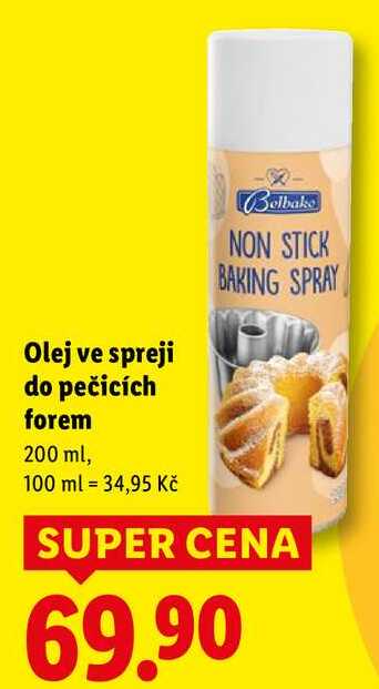 Olej ve spreji do pečicích forem, 200 ml