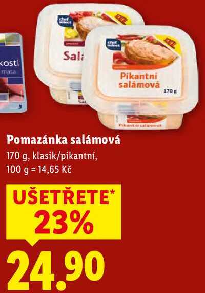 Pomazánka salámová, 170 g
