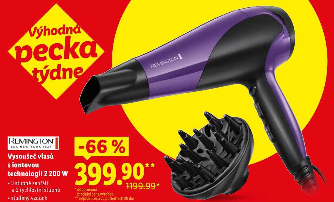 Vysoušeč vlasů siontovou technologií 2 200 W