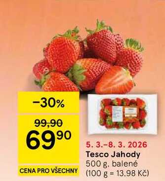 Tesco Jahody, 500 g