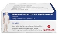 Magnesii lactici 0,5 tbl Medicamenta 100 tablet