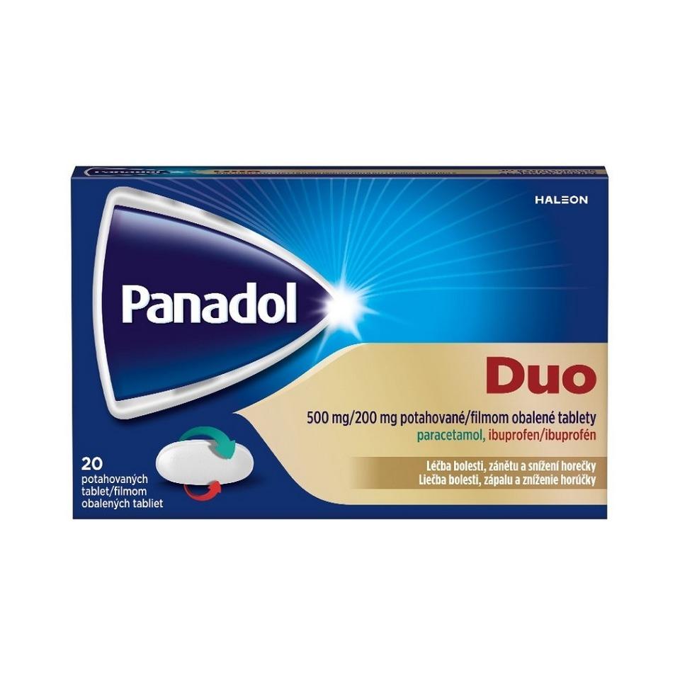 Panadol Duo 500mg/200mg 20 potahovaných tablet