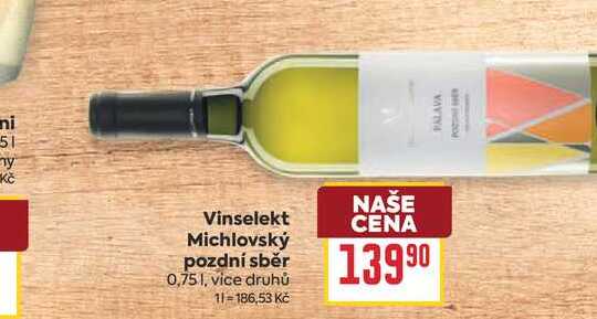 Vinselekt Michlovský pozdní sběr 0,75l