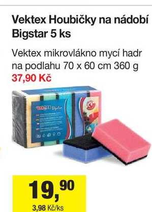 Vektex Houbičky na nádobí Bigstar 5 ks