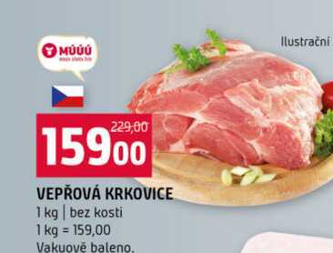 VEPŘOVÁ KRKOVICE 100g bez kosti 