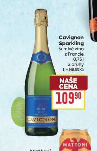Cavignon Sparkling šumivé víno z Francie 0,75l 