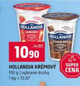 HOLLANDIA KRÉMOVÝ 150 g vybrané druhy
