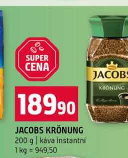 JACOBS KRÖNUNG 200 g káva instantni