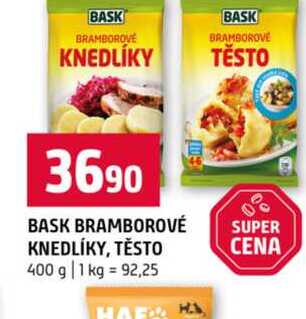BASK BRAMBOROVÉ KNEDLÍKY, TĚSTO 400 g 
