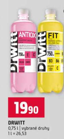 DRWITT 0,75l vybrané druhy
