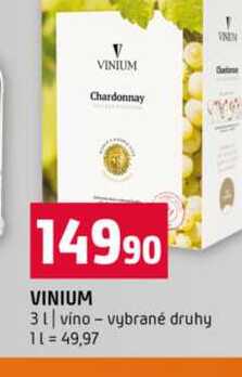 VINIUM 3l vino vybrané druhy
