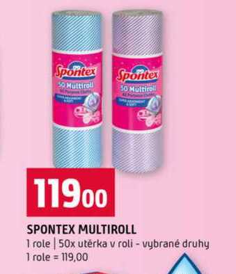 SPONTEX MULTIROLL 1 role 50x utěrka v roli vybrané druhy