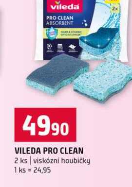 VILEDA PRO CLEAN 2 ks viskózní houbičky
