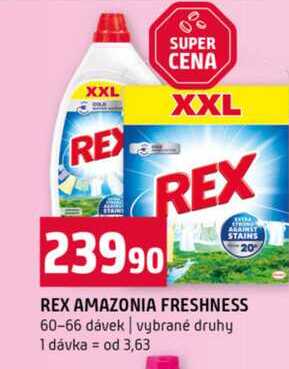 REX AMAZONIA FRESHNESS 60-66 dávek vybrané druhy 
