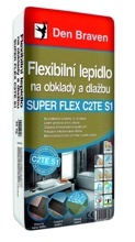 DEN BRAVEN FLEXIBILNÍ LEPIDLO NA OBKLADY A DLAŽBU SUPER FLEX C2TE S1, 25 KG