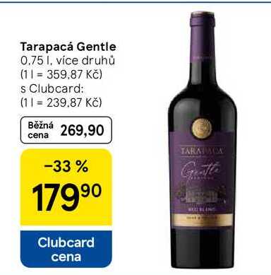 Tarapacá Gentle, 0,75 l