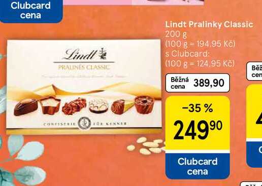 Lindt Pralinky Classic, 200 g