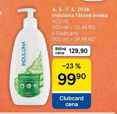 Indulona Tělové mléko, 400 ml