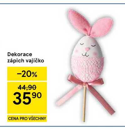 Dekorace zápich vajíčko