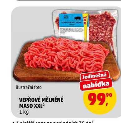 VEPŘOVÉ MĚLNĚNÉ MASO XXL, 1 kg