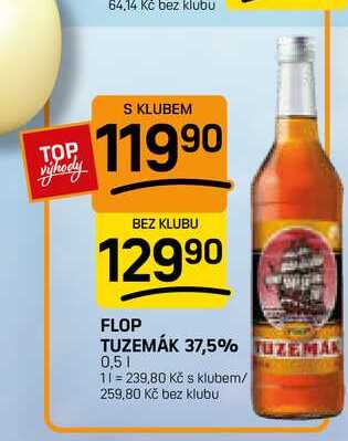 FLOP TUZEMÁK 37,5% 0,5l