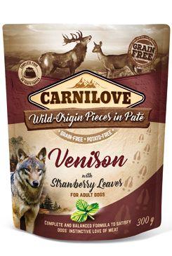Carnilove Dog Pouch paté venison & strawberry 300g