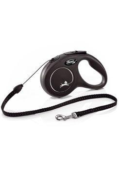 Vodítko Flexi classic new S lanko 5m/12kg černá