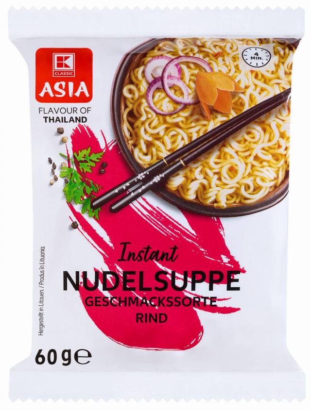 K-Asia Instantní nudlová polévka příchuť hovězí