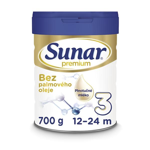Sunar Premium 3, batolecí mléko od uk. 12. měsíce