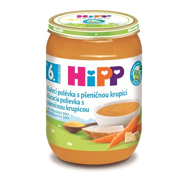 HiPP BIO kuřecí polévka s pšeničnou krupicí