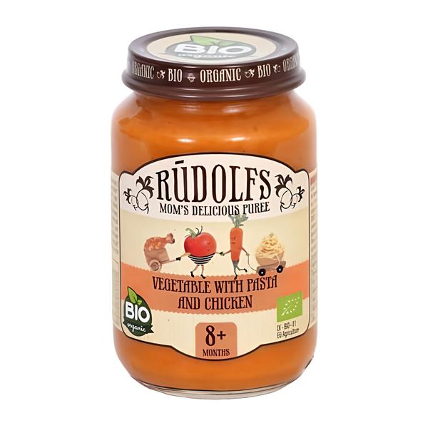 Rudolfs BIO Zelenina s těstovinami a kuřecím masem