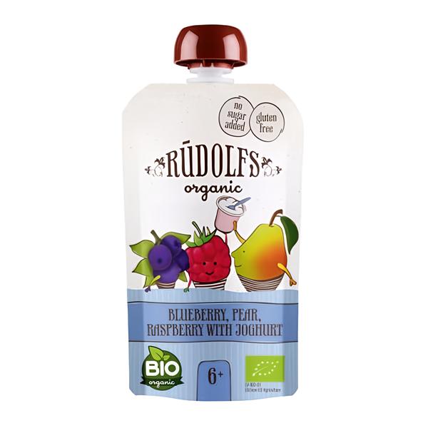 Rudolfs BIO kapsička Borůvka, hruška, malina s jogurtem