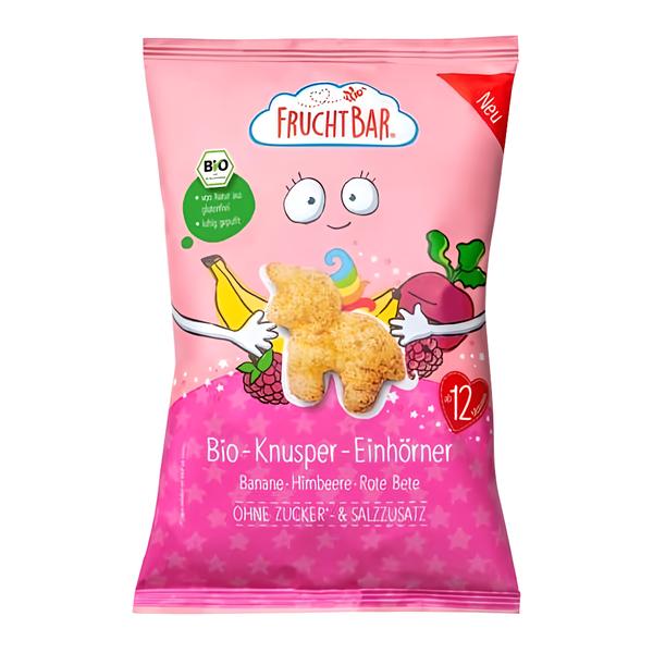 Fruchtbar BIO Křupky Jednorožec - Kukuřice, banán, malina a řepa