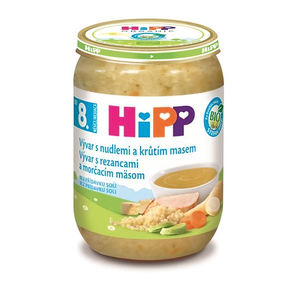 HiPP BIO vývar s nudlemi a krůtím masem