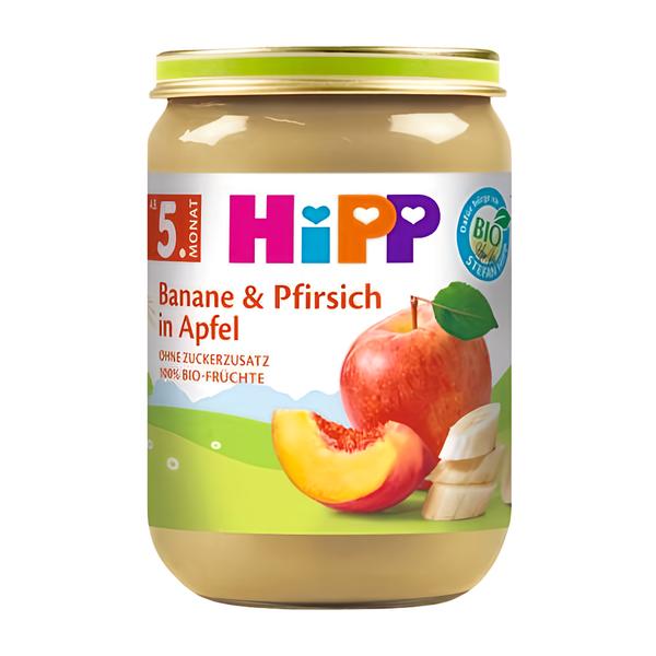 HiPP BIO Jablka s banány a broskvemi