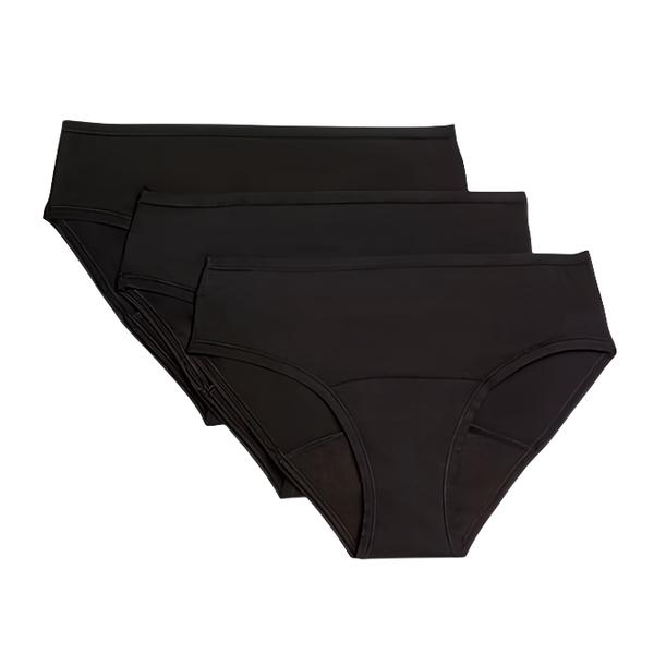 Marks & Spencer Vysoce savé menstruační kalhotky, 3 ks, barva černá, velikost 14