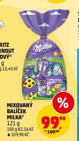 MIXOVANÝ BALÍČEK MILKA, 121 g 