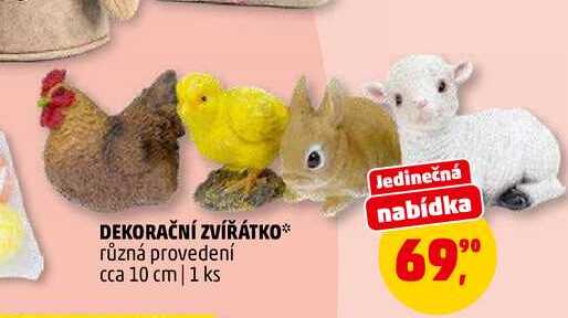 DEKORAČNÍ ZVÍŘÁTKO, 1 ks
