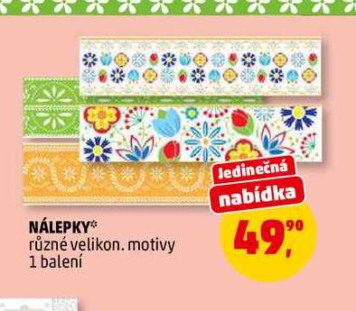 NÁLEPKY, 1 balení 