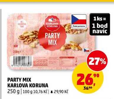 PARTY MIX KARLOVA KORUNA, 250 g
