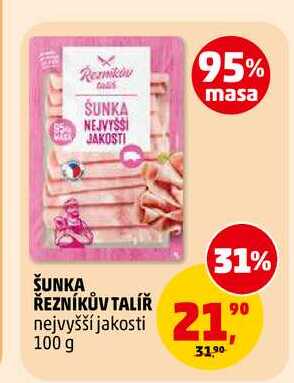 ŠUNKA ŘEZNÍKŮV TALÍŘ, 100 g