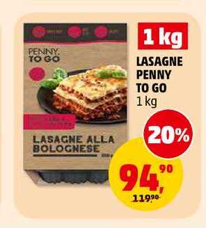 LASAGNE PENNY TO GO, 1 kg