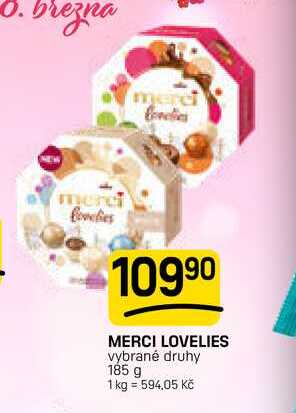 MERCI LOVELIES vybrané druhy 185 g 