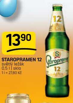 STAROPRAMEN 12 světlý ležák 0,5l