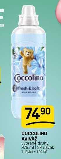 COCCOLINO AVIVÁŽ vybrané druhy 975 ml | 39 dávek 